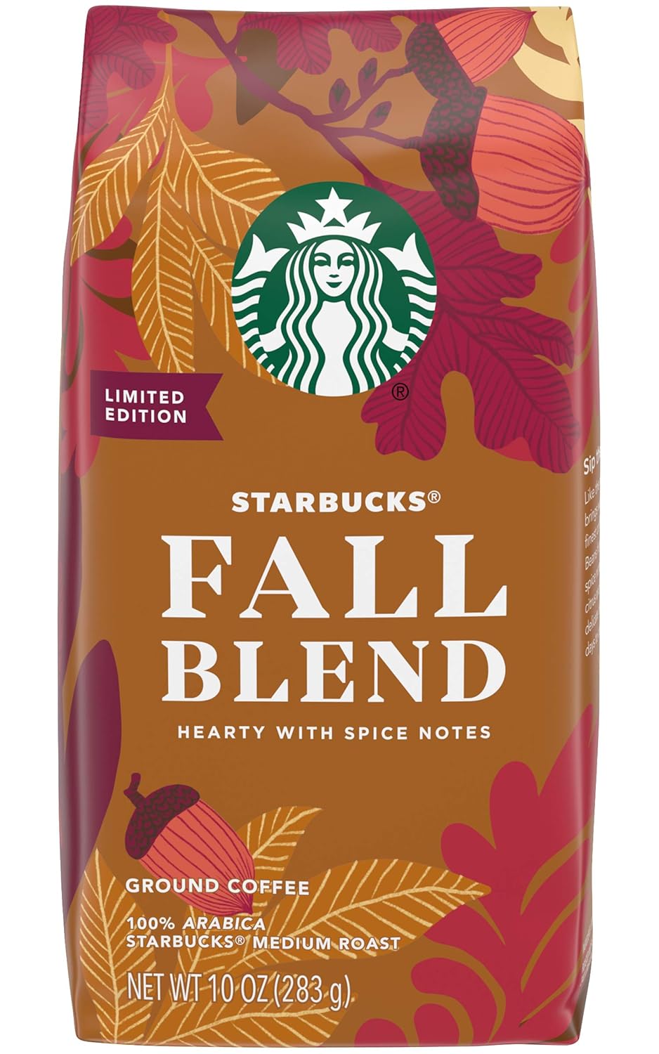 Starbucks Ground Coffee, Medium Roast Coffee, Pike Place Roast, 100% Arabica, 1 Bag (28 Oz)