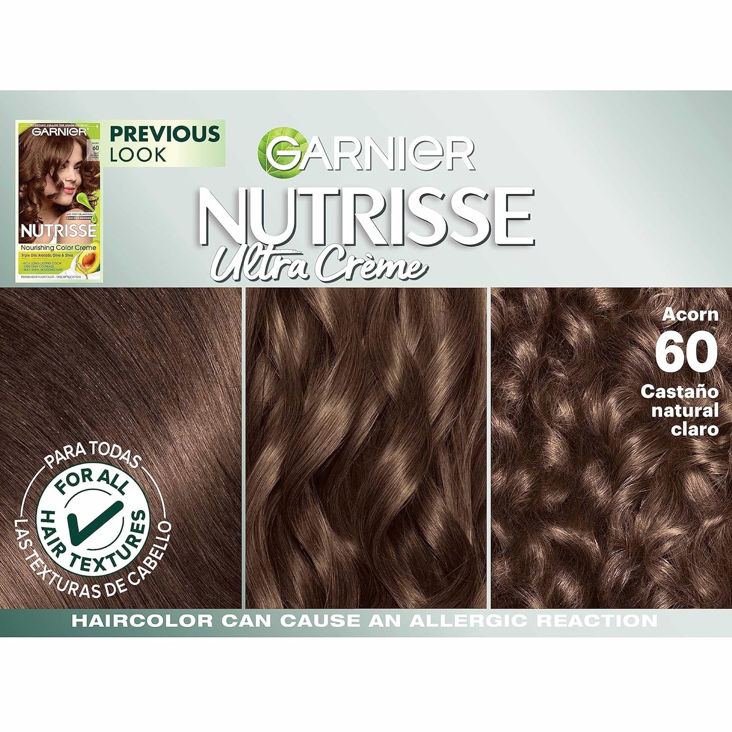 Garnier Hair Color Nutrisse Nourishing Creme, 40 Dark Brown (Dark Chocolate) Permanent Hair Dye, 1 Count (Packaging May Vary)