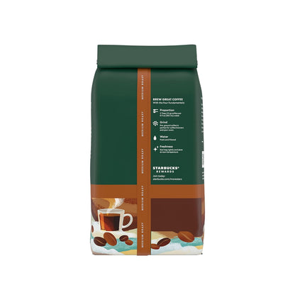 Starbucks Ground Coffee, Medium Roast Coffee, Pike Place Roast, 100% Arabica, 1 Bag (28 Oz)