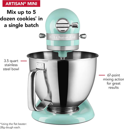 KitchenAid Artisan Mini 3.5 Quart Tilt-Head Stand Mixer - KSM3316X - Black Matte