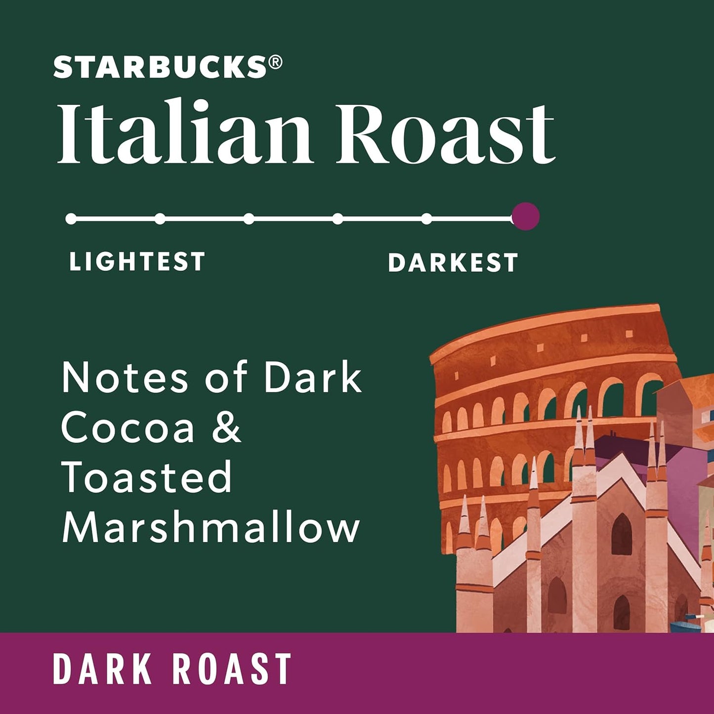 Starbucks Ground Coffee, Dark Roast Coffee, Caffè Verona, 100% Arabica, 1 bag (28 oz)