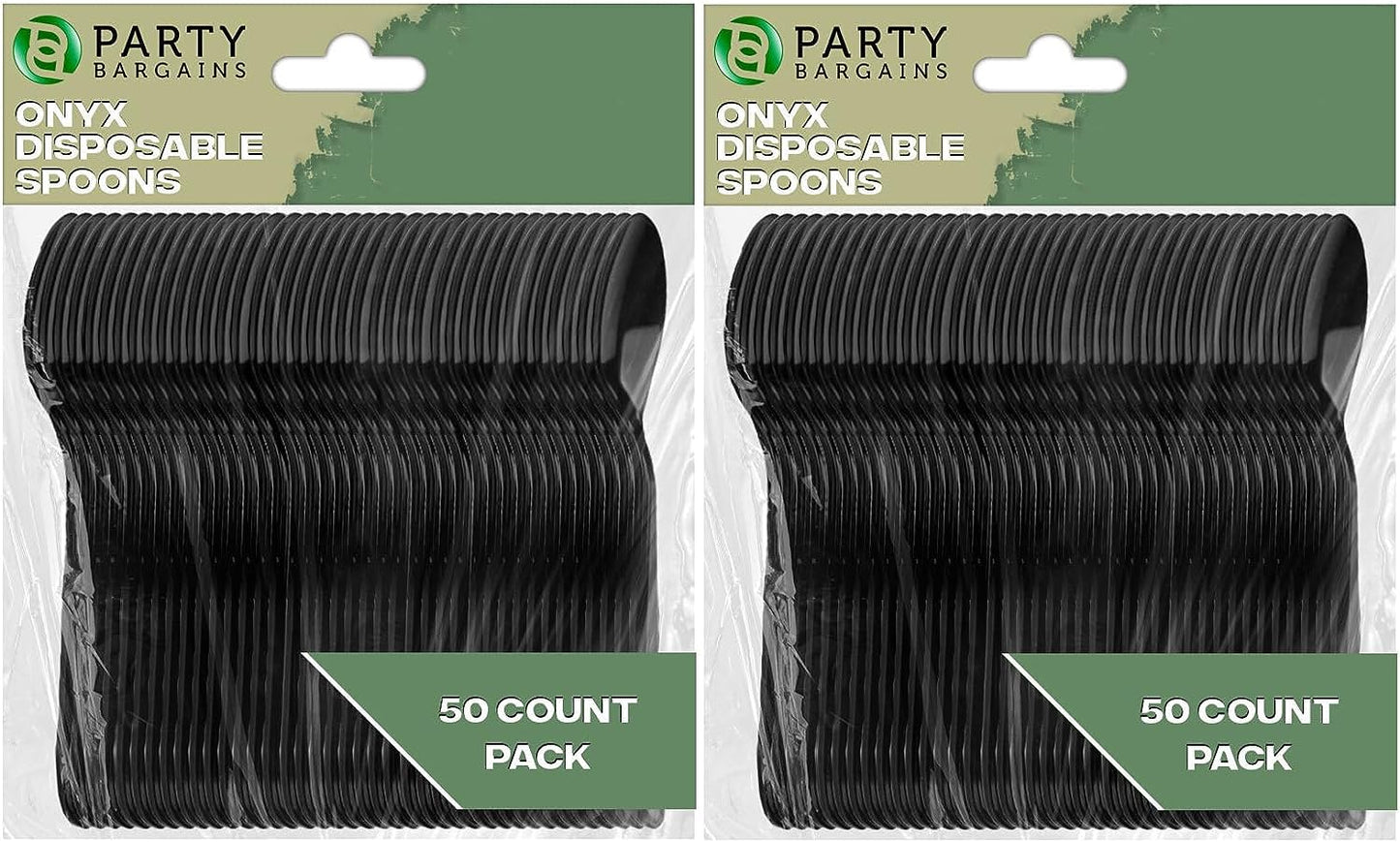 Party Bargains Disposable Cutlery set, SAPPHIRE Design, Clear Color, 360 Pieces: 180 Forks, 120 Spoons, 60 Knives