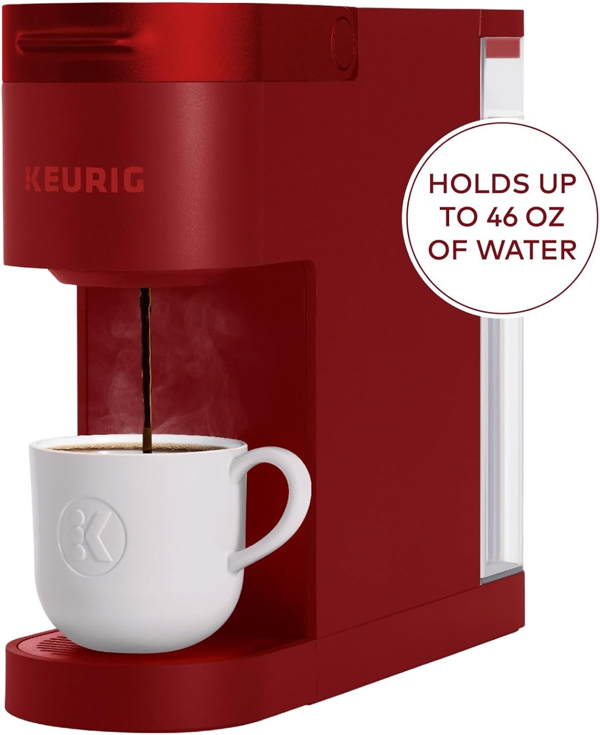 Keurig K-Slim Single Serve K-Cup Pod Coffee Maker, Multistream Technology, 3 Brew Sizes, Slim and Sleek Design, 46oz Removable Reservoir, Black