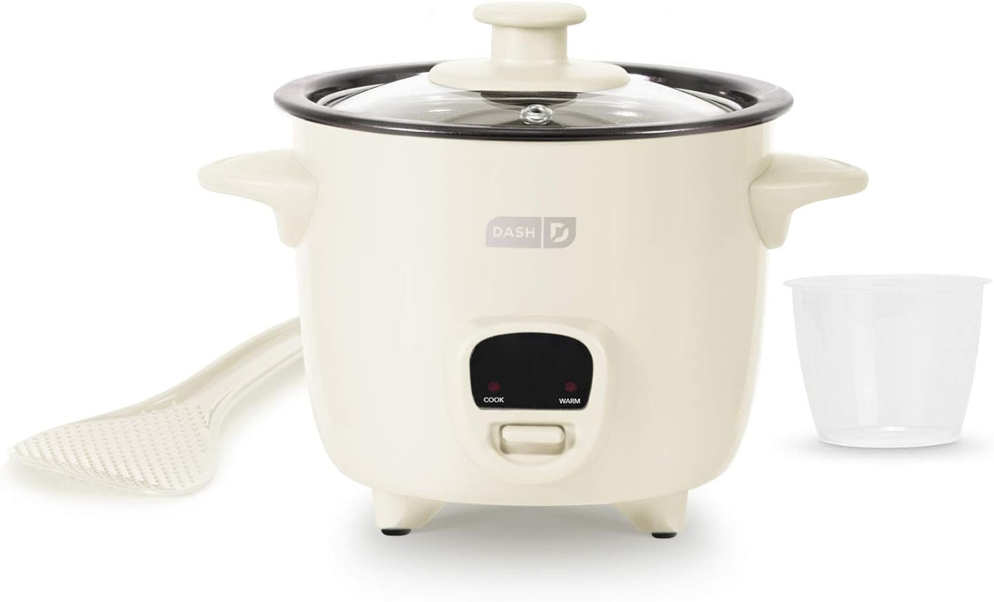 DASH Mini Rice Cooker Steamer with Removable Nonstick Pot, Keep Warm Function & Recipe Guide, .5 Quart, for Soups, Stews, Grains & Oatmeal - Aqua