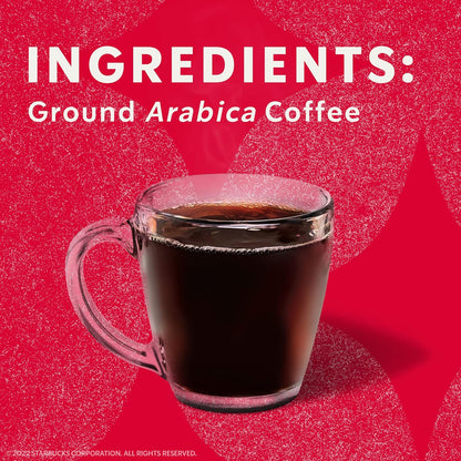 Starbucks Ground Coffee, Medium Roast Coffee, Pike Place Roast, 100% Arabica, 1 Bag (28 Oz)