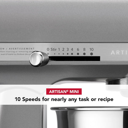 KitchenAid Artisan Mini 3.5 Quart Tilt-Head Stand Mixer - KSM3316X - Black Matte