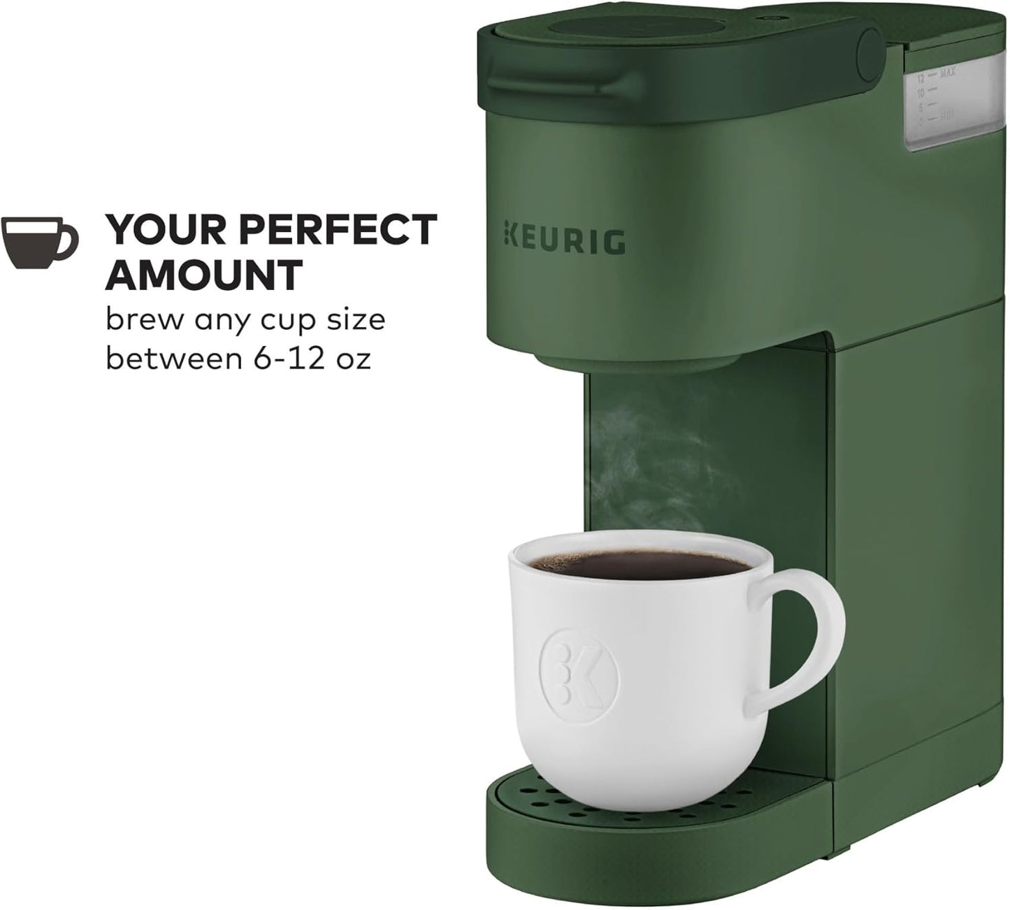 Keurig K-Mini Single Serve K-Cup Pod Coffee Maker, 6 to 12oz Brew size, with Cord Storage, Perfect for Small Spaces, Black