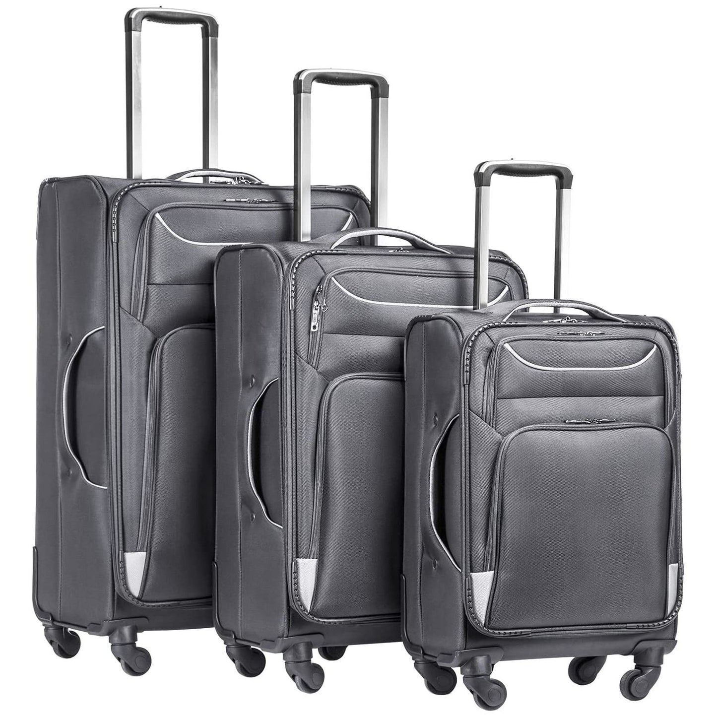 Luggage 3 Piece Set Suitcase Spinner Softshell lightweight
