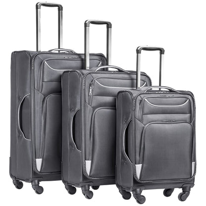 Luggage 3 Piece Set Suitcase Spinner Softshell lightweight