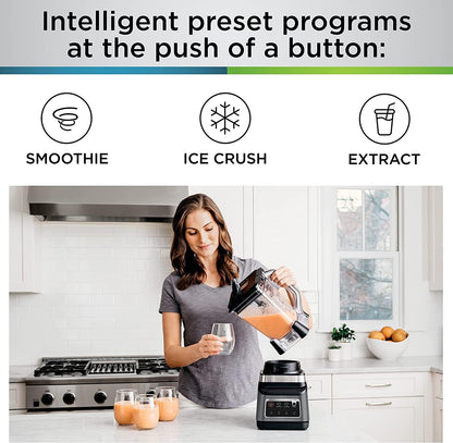 Ninja BN701 Professional Plus Blender, 1400 Peak Watts, 3 Functions for Smoothies, Frozen Drinks & Ice Cream with Auto IQ, 72-oz.* Total Crushing Pitcher & Lid, Dark Grey