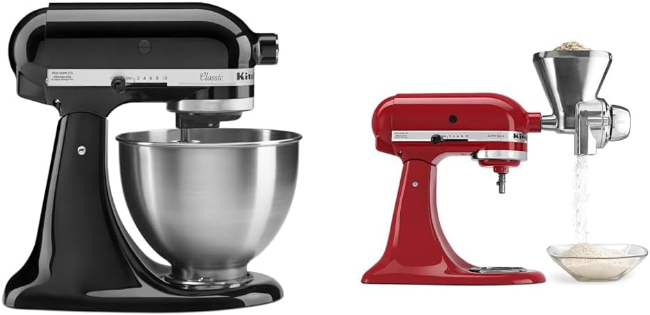 KitchenAid Classic Series 4.5 Quart Tilt-Head Stand Mixer K45SS, White