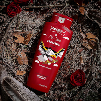 Old Spice Body Wash for Men, 24/7 Shower Fresh with Lasting Scent, Red Collection, Swagger with Cedarwood Scent, 24 fl oz (Pack of 2)