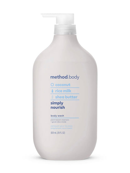 Method Body Wash, Sea + Surf, Paraben and Phthalate Free, Biodegradable Formula, 28 oz, (Pack of 1)