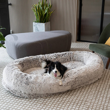 Luxury Super Large Human Dog Bed With Super Soft Pet Throw Blanket