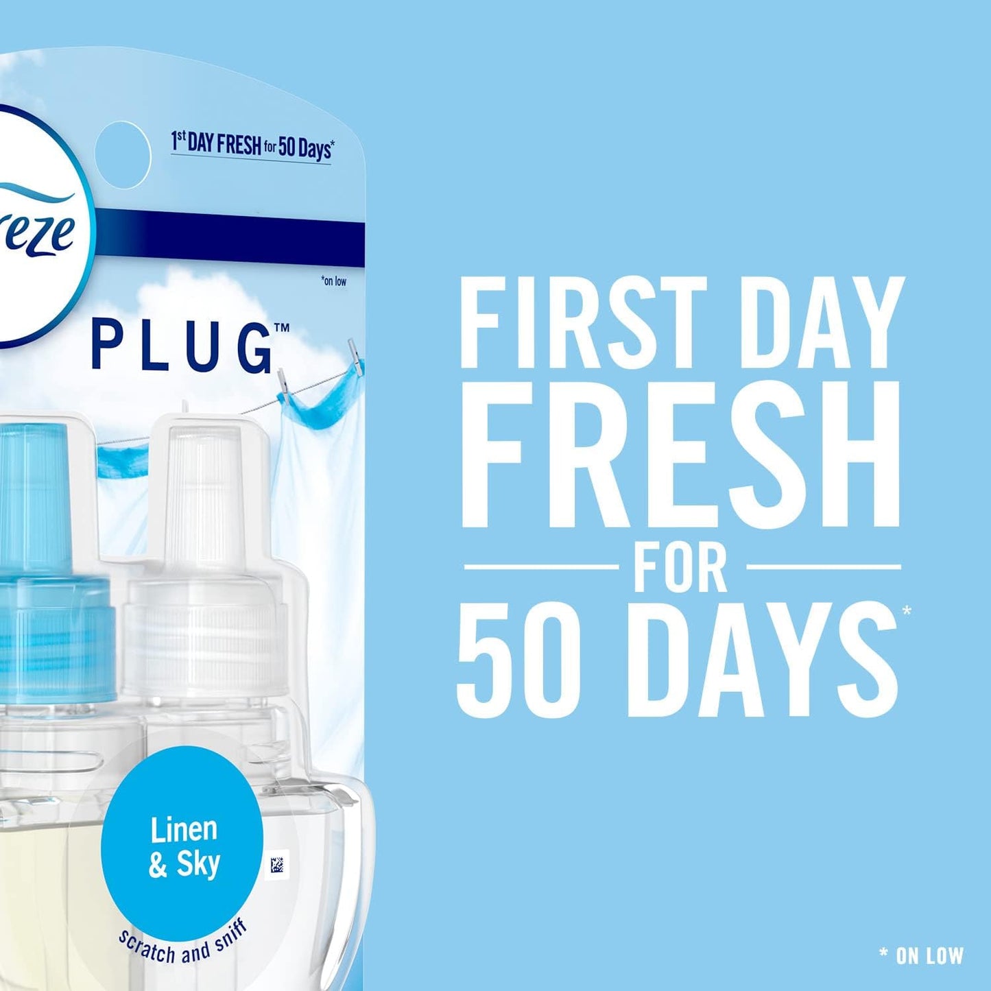 Febreze Plug in Air Fresheners, Gain Original Scent, Odor Eliminator for Strong Odors, Scented Oil Refill (3 Count)