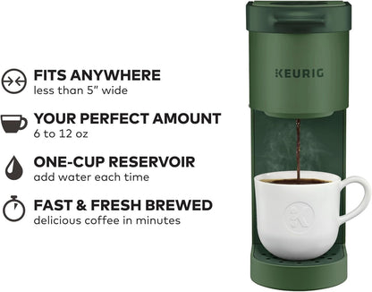 Keurig K-Mini Single Serve K-Cup Pod Coffee Maker, 6 to 12oz Brew size, with Cord Storage, Perfect for Small Spaces, Black