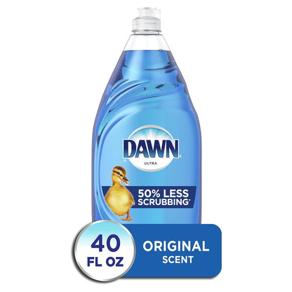 Dawn Dishwashing Liquid Dish Soap, Original Scent, 38 fl oz