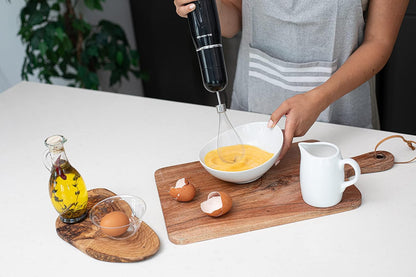 OVENTE Electric Immersion Hand Blender 300 Watt 2 Mixing Speed with Stainless Steel Blades, Powerful Portable Easy Control Grip Stick Mixer Perfect for Smoothies, Puree Baby Food & Soup, Black HS560B