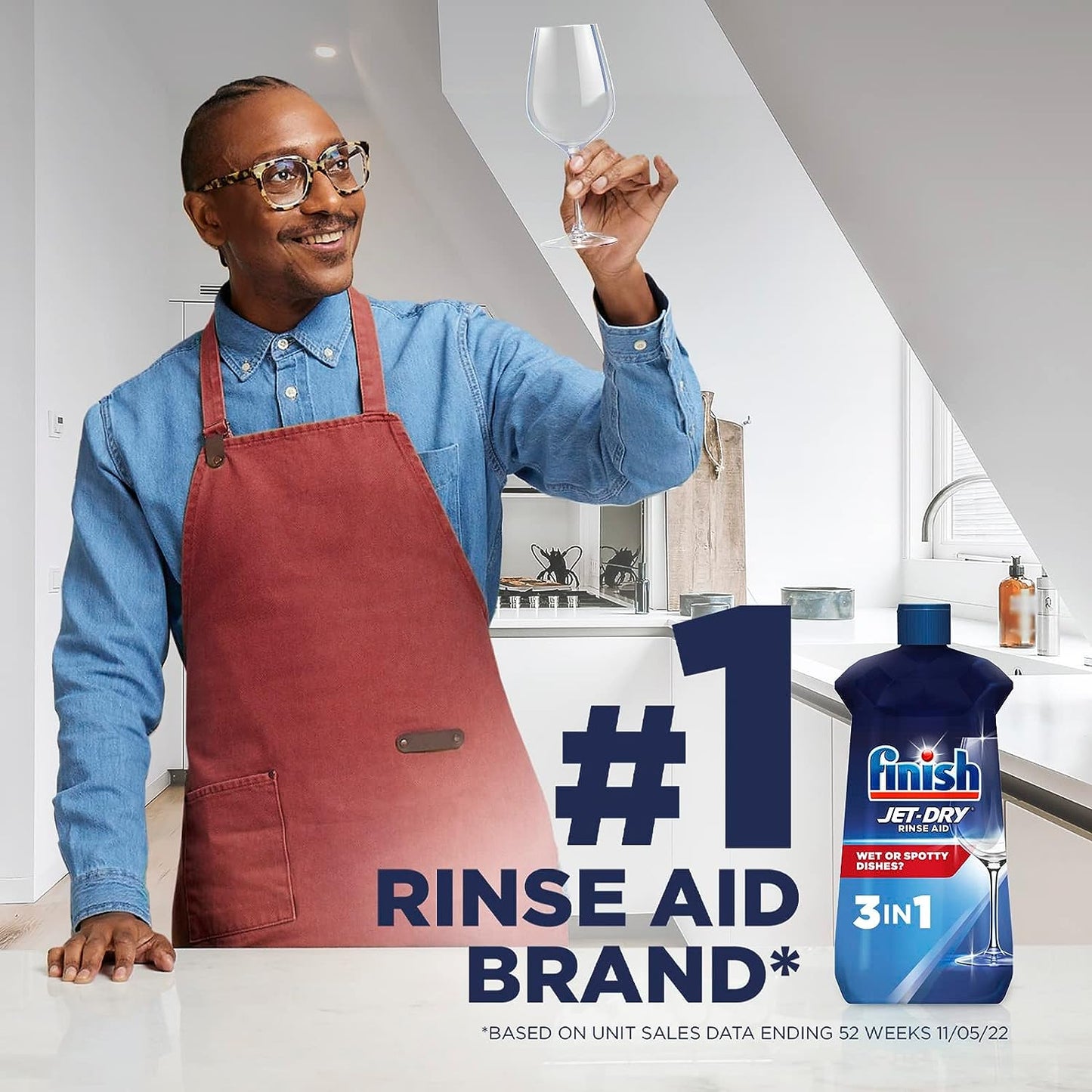 Finish Jet-Dry Rinse Aid, Dishwasher Rinse Agent & Drying Agent, 8.45 Fl Oz (Packaging May Vary)