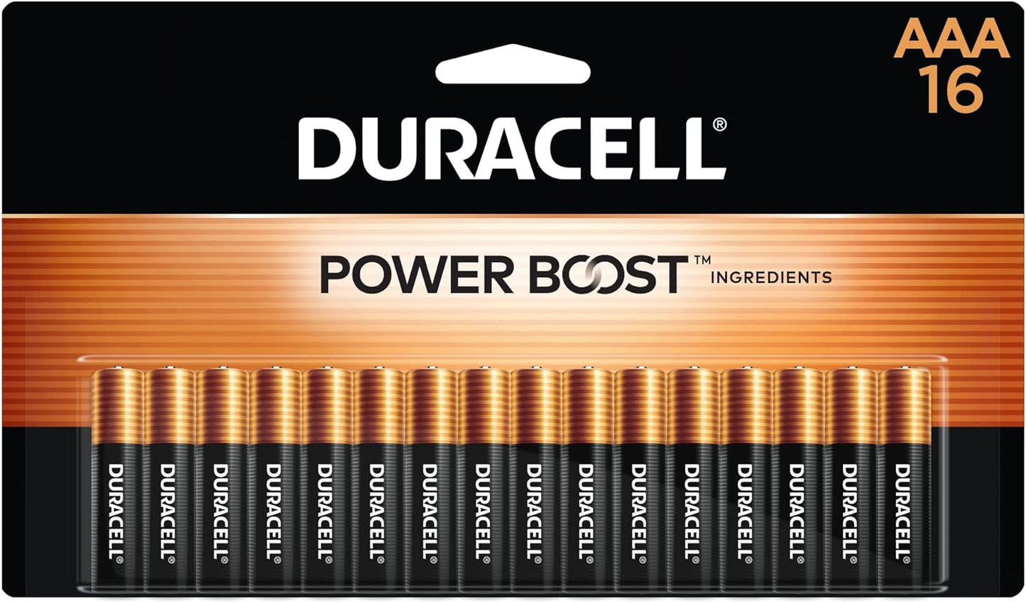 Duracell Coppertop AAA Batteries with Power Boost Ingredients, 24 Count Pack Triple A Battery with Long-Lasting Power, Alkaline AAA Battery for Household and Office Devices