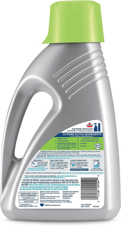 Bissell Professional Pet Urine Elimator with Oxy and Febreze Carpet Cleaner Shampoo 48 Ounce