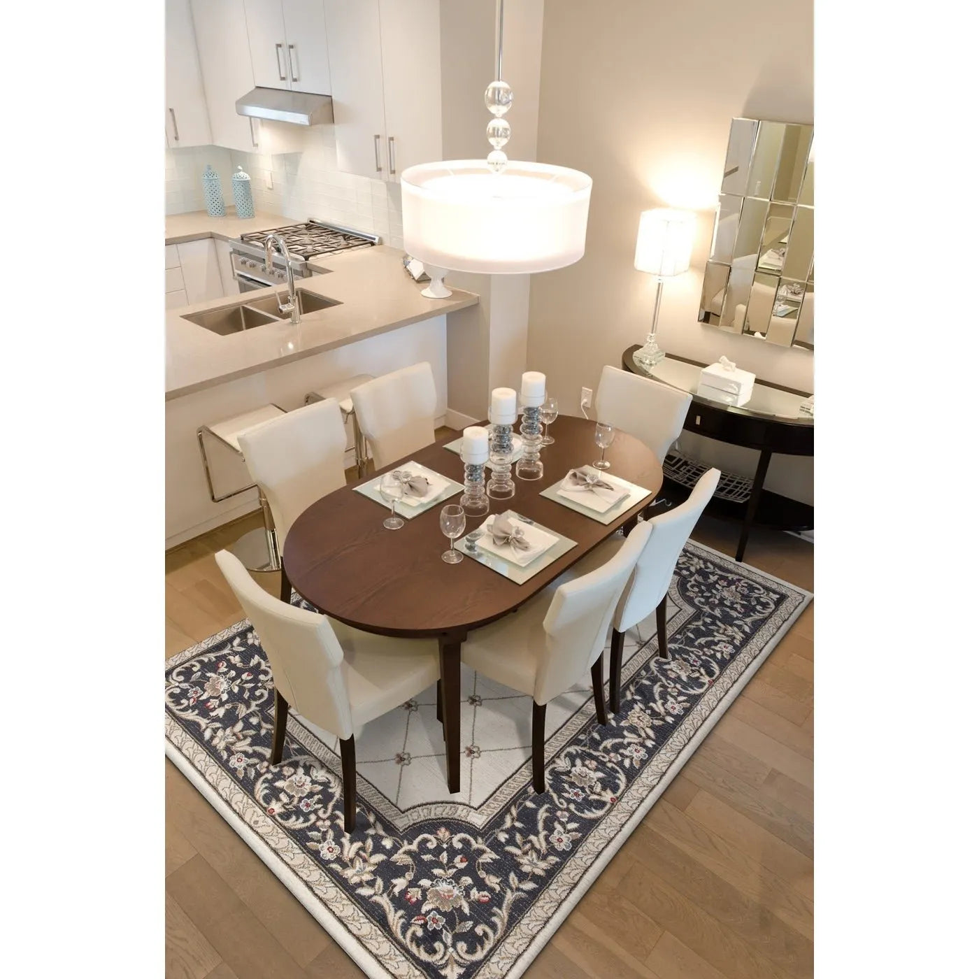 Avalon 5614 Ivory/Grey Courtyard Rug