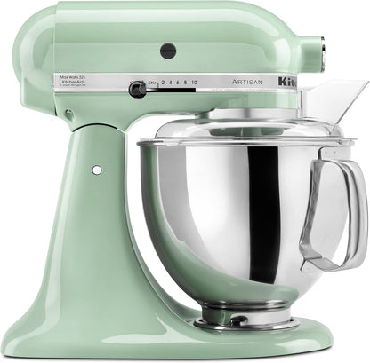 KitchenAid Artisan Series 5 Quart Tilt Head Stand Mixer with Pouring Shield KSM150PS, Removable bowl, Aqua Sky