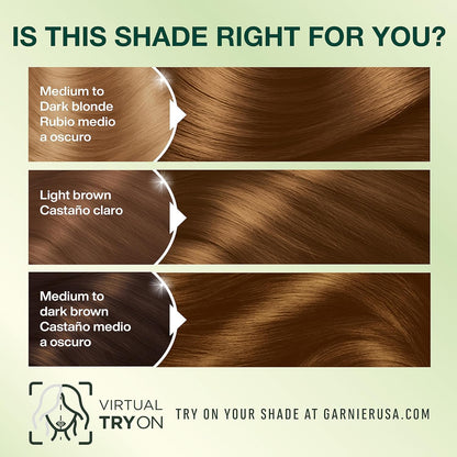 Garnier Hair Color Nutrisse Nourishing Creme, 40 Dark Brown (Dark Chocolate) Permanent Hair Dye, 1 Count (Packaging May Vary)