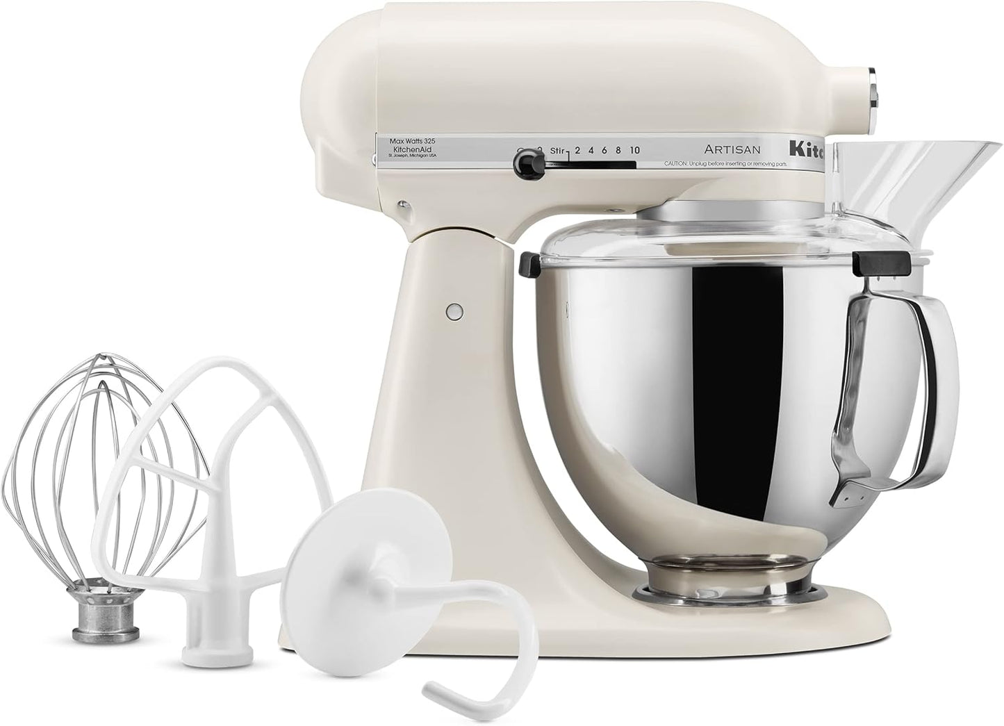 KitchenAid Artisan Series 5 Quart Tilt Head Stand Mixer with Pouring Shield KSM150PS, Removable bowl, Aqua Sky