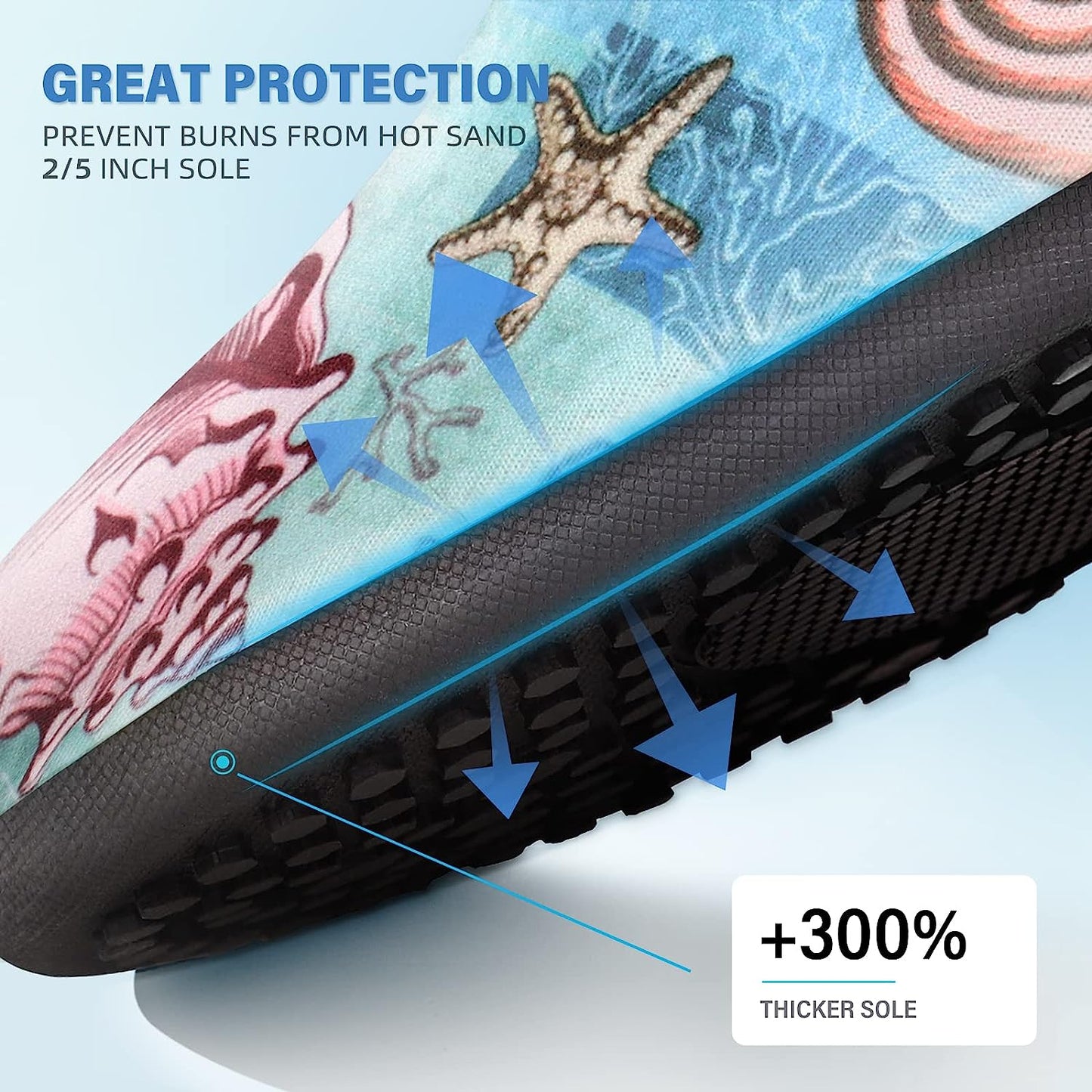 Water Shoes for Women Men Quick-Dry Aqua Socks Swim Beach Barefoot Yoga Exercise Wear Sport Accessories Pool Camping Must Haves Adult Youth Size