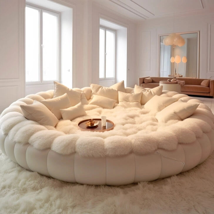 ⚡clearance sale🎁Winter Hot SaleThese Giant Circular Movie Sofas Might Be The Coziest Spot To Watch a Flick