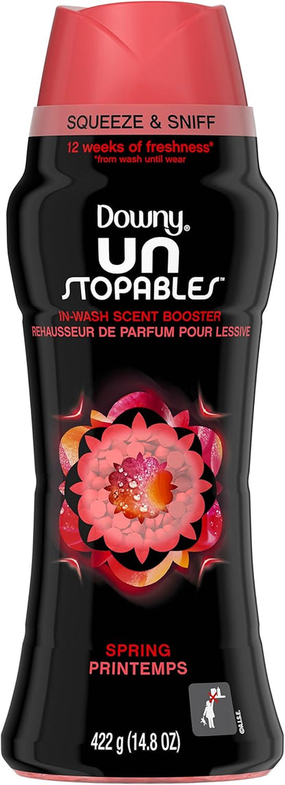 Downy Unstopables In Wash Scent Booster Beads, Fresh Scent, 24 oz, Downy Scent Booster Beads, Unstoppable Laundry Beads, Odor Protection