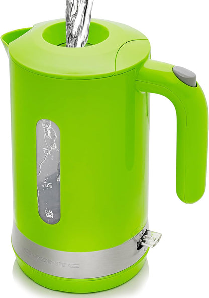 OVENTE Electric Kettle, Hot Water, Heater 1.7 Liter - BPA Free Fast Boiling Cordless Water Warmer - Auto Shut Off Instant Water Boiler for Coffee & Tea Pot - White KP72W