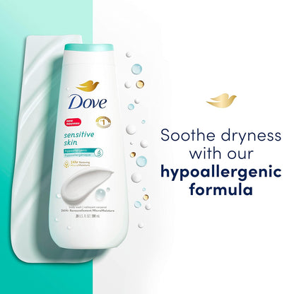 Dove Hypoallergenic Body Wash To Moisturize Sensitive Skin Body Wash For Sensitive Skin Sulfate And Paraben Free 34oz