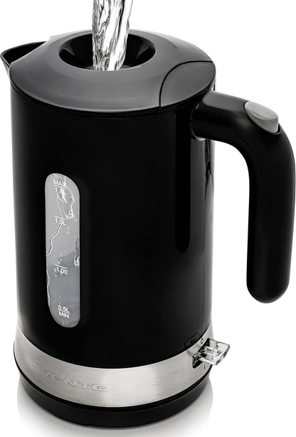 OVENTE Electric Kettle, Hot Water, Heater 1.7 Liter - BPA Free Fast Boiling Cordless Water Warmer - Auto Shut Off Instant Water Boiler for Coffee & Tea Pot - White KP72W