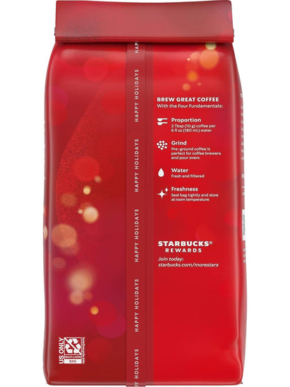 Starbucks Ground Coffee, Medium Roast Coffee, Pike Place Roast, 100% Arabica, 1 Bag (28 Oz)