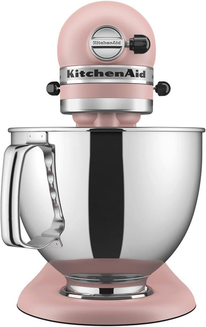 KitchenAid Artisan Series 5 Quart Tilt Head Stand Mixer with Pouring Shield KSM150PS, Removable bowl, Aqua Sky