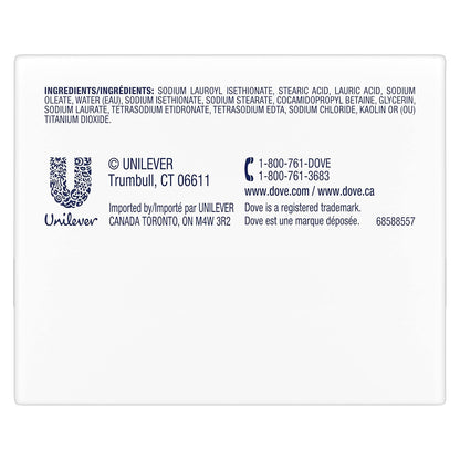 Dove Beauty Bar More Moisturizing Than Bar Soap for Softer Skin, Fragrance-Free, Hypoallergenic Beauty Bar Sensitive Skin With Gentle Cleanser 3.75 oz 14 Bars