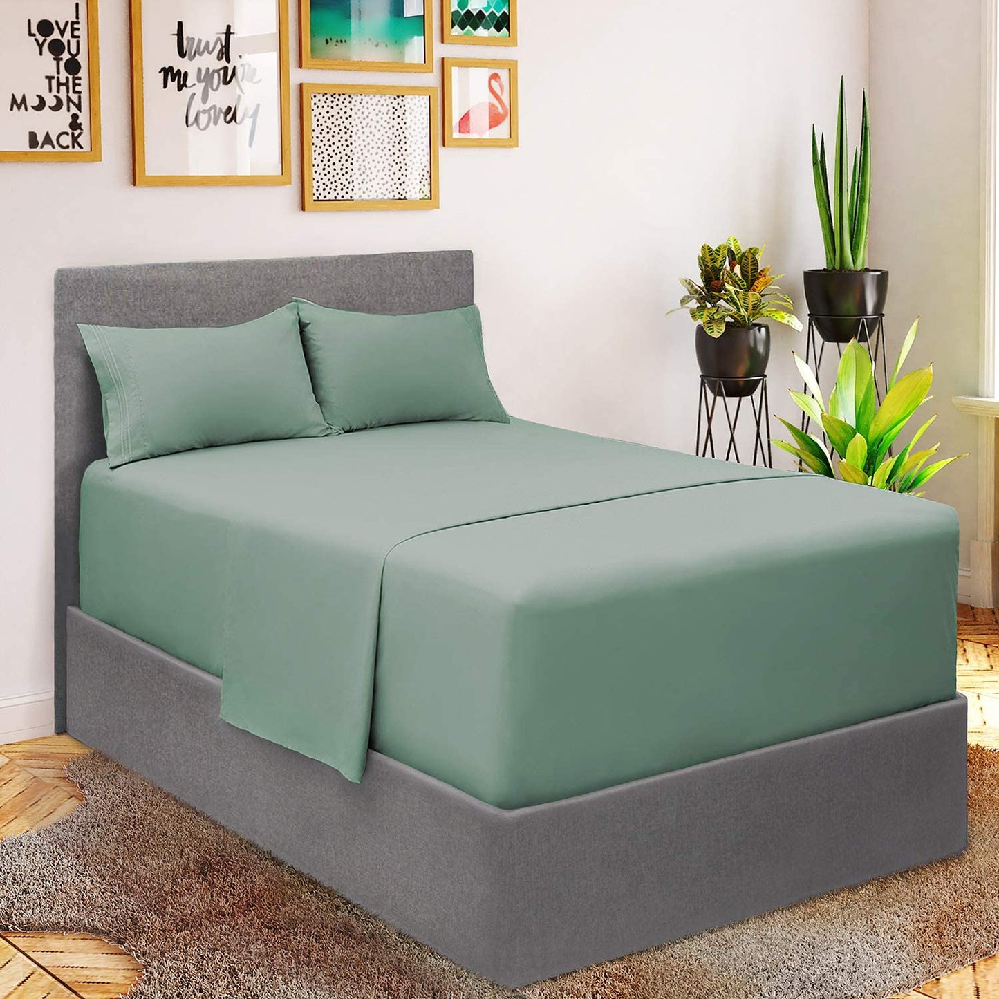 Queen Sheet Sett- 4 Piece