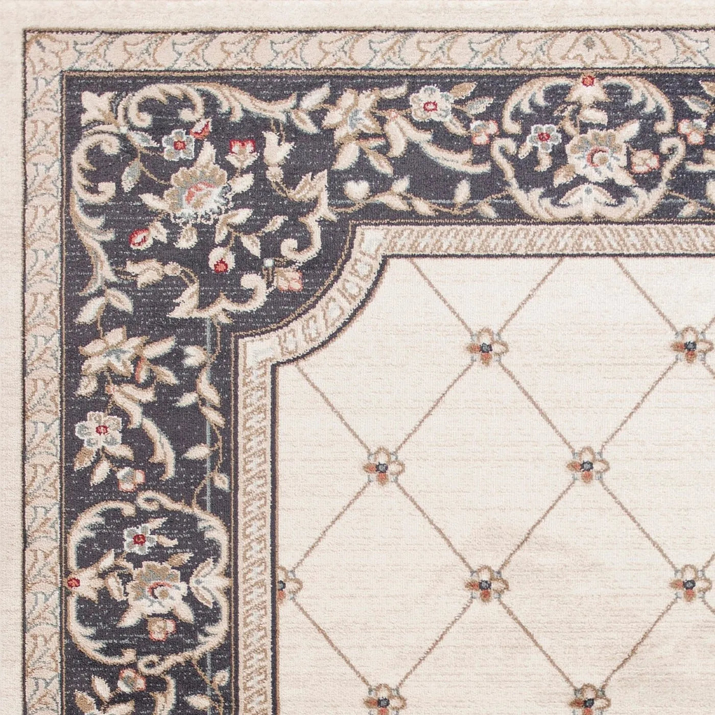 Avalon 5614 Ivory/Grey Courtyard Rug