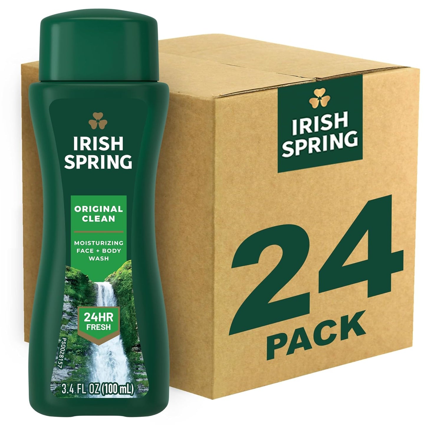 Irish Spring Mens Body Wash, Moisture Blast Body Wash for Men, Feel Fresh All Day, 30 Oz Pump Bottle