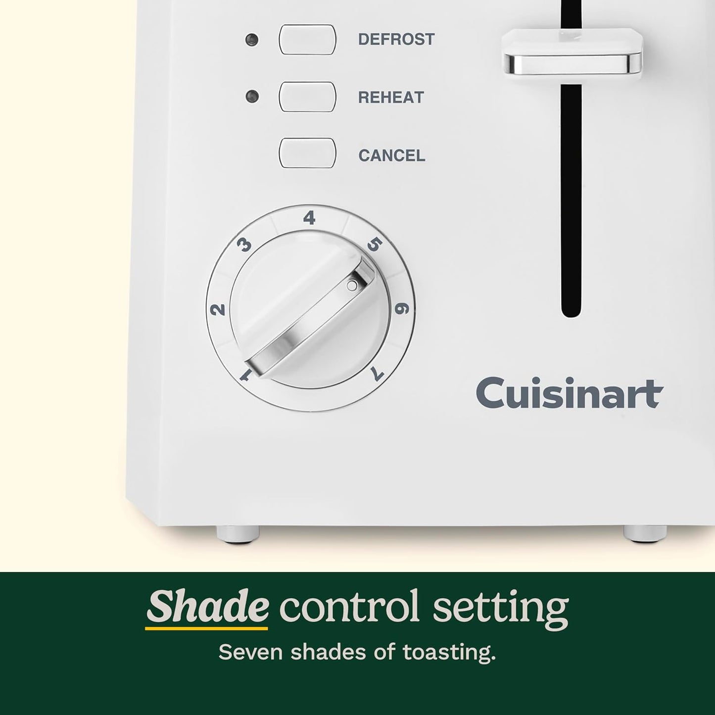 Cuisinart CPT-122BK 2-Slice Compact Plastic Toaster, Black