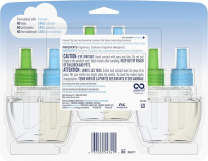 Febreze Plug in Air Fresheners, Gain Original Scent, Odor Eliminator for Strong Odors, Scented Oil Refill (3 Count)