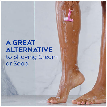 NIVEA Coconut and Almond Milk Pampering Body Wash, Moisturizing Body Wash with Nourishing Serum, Plant-Derived Oils, Essential Skin Lipids and Vitamins, 20 Fl Oz Bottle