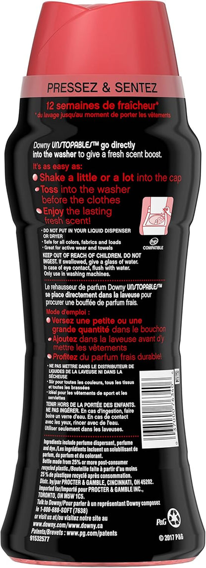 Downy Unstopables In Wash Scent Booster Beads, Fresh Scent, 24 oz, Downy Scent Booster Beads, Unstoppable Laundry Beads, Odor Protection