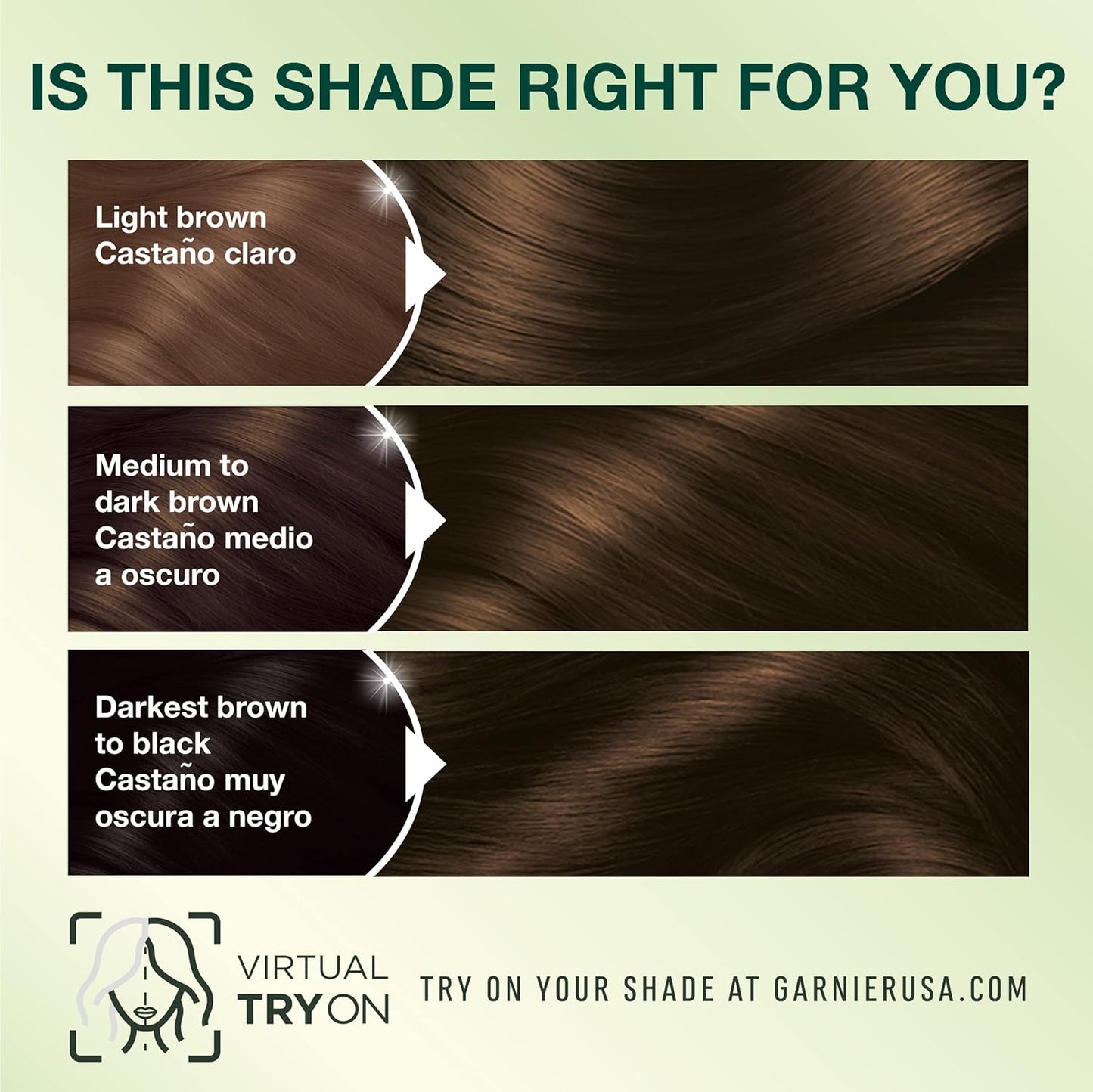 Garnier Hair Color Nutrisse Nourishing Creme, 40 Dark Brown (Dark Chocolate) Permanent Hair Dye, 1 Count (Packaging May Vary)