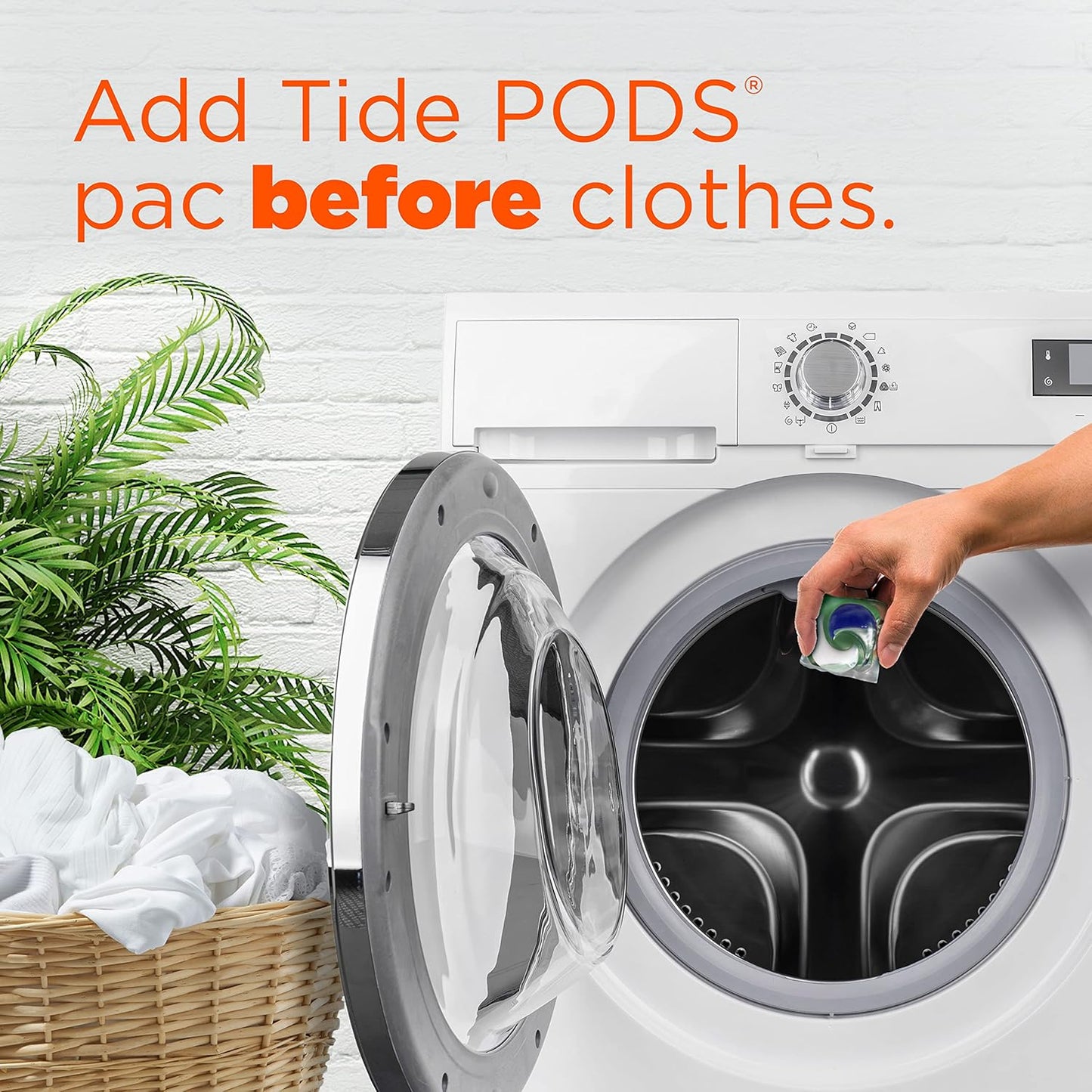 Tide Hygienic Clean Heavy 10x Duty Power PODS Laundry Detergent Pacs For Visible and Invisible Dirt, Spring Meadow Scent, 45 Count