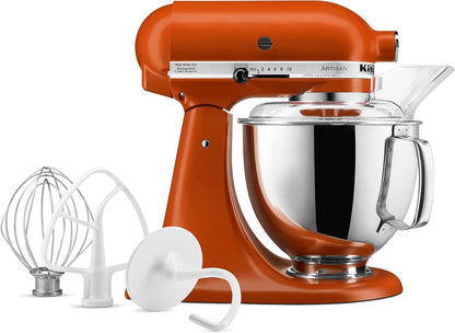 KitchenAid Artisan Series 5 Quart Tilt Head Stand Mixer with Pouring Shield KSM150PS, Removable bowl, Aqua Sky