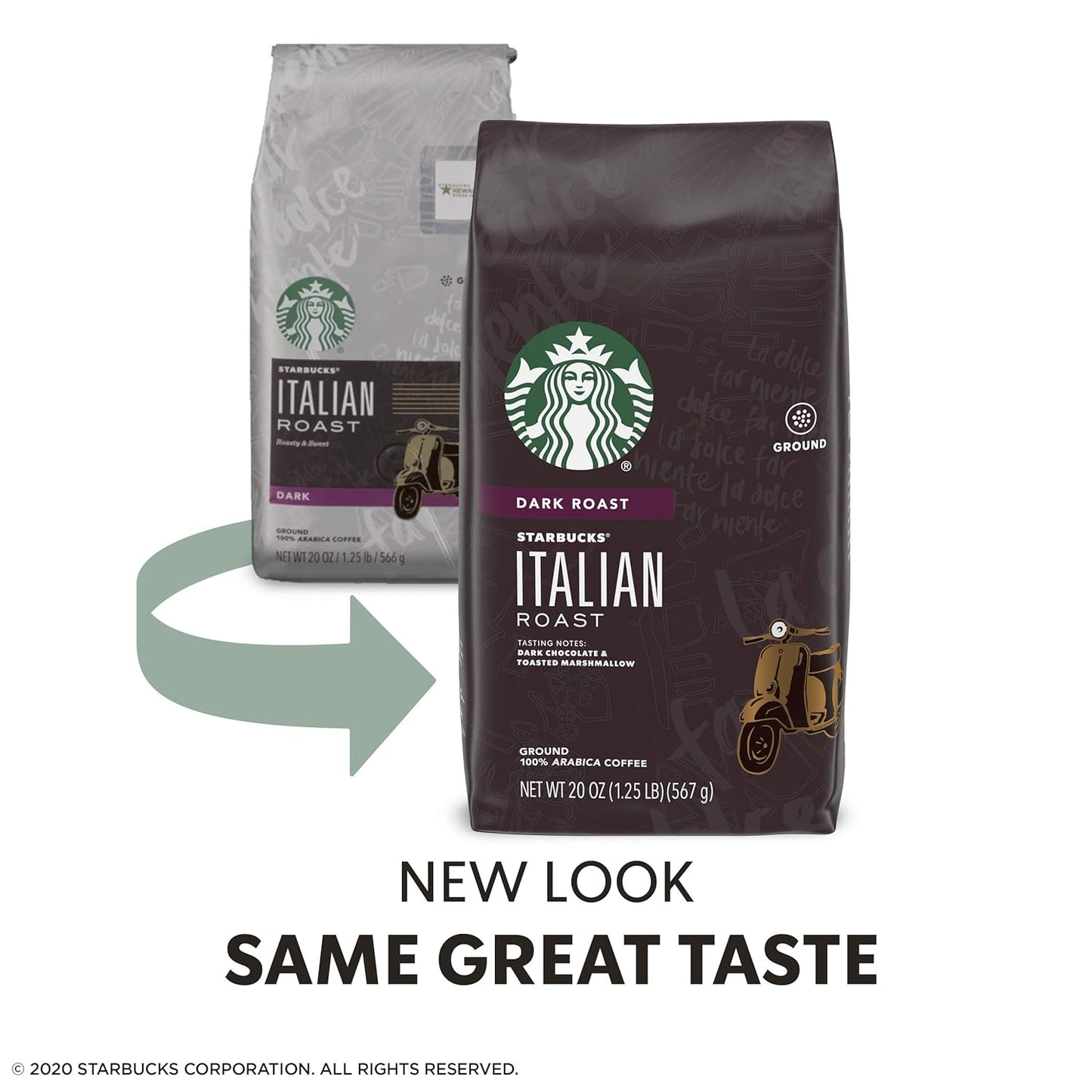 Starbucks Ground Coffee, Dark Roast Coffee, Caffè Verona, 100% Arabica, 1 bag (28 oz)