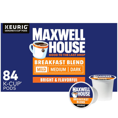 Maxwell House House Blend Medium Roast K-Cup Coffee Pods (84 ct Box)